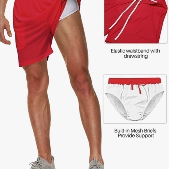 Special Magic NWT Men’s Active Air Force Blue Shorts Pockets Size-L - Picture 4 of 4